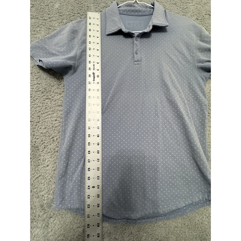 BYLT Performance Polo Shirt Mens Polkadot Premium Basics - Picture 4 of 5